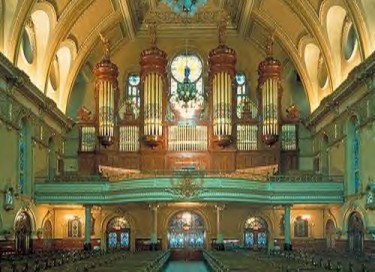 The interior of St-Jean Baptiste Church  in Quebec City
